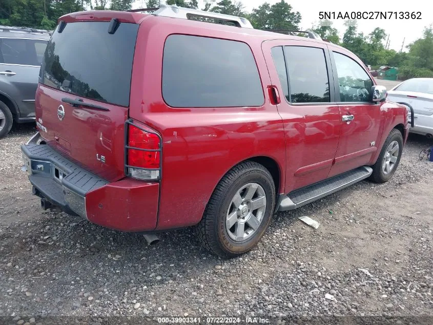 5N1AA08C27N713362 2007 Nissan Armada Le