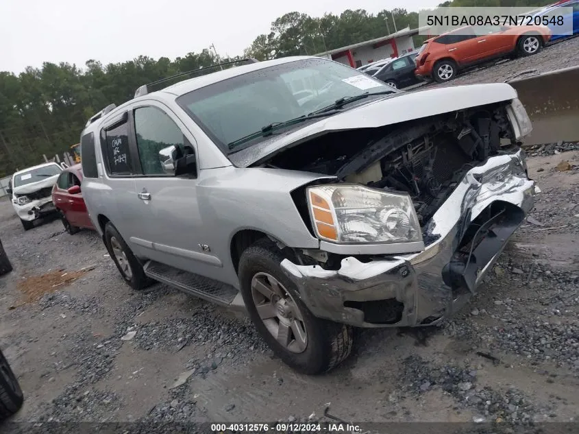 5N1BA08A37N720548 2007 Nissan Armada Se