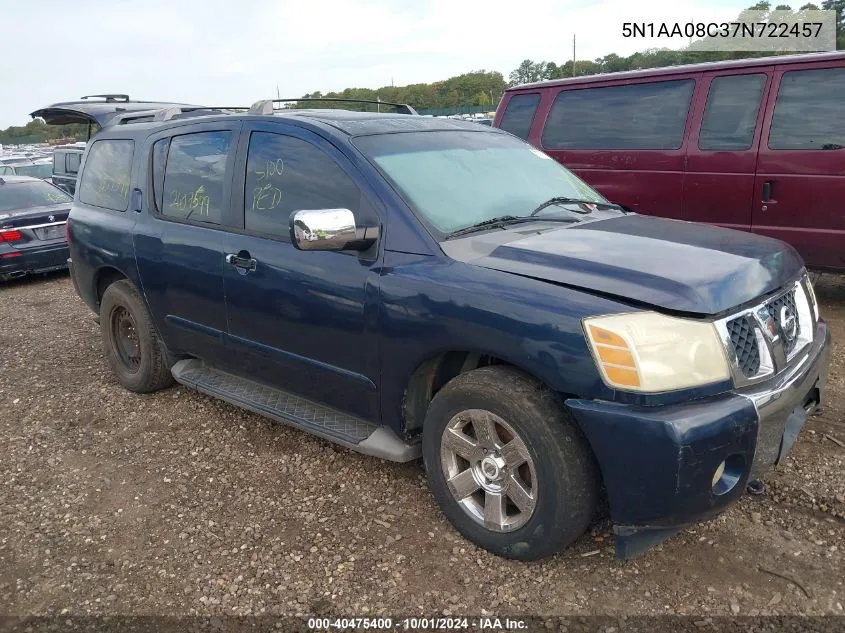 5N1AA08C37N722457 2007 Nissan Armada Le