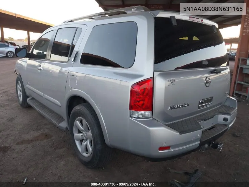 5N1AA08D38N631165 2008 Nissan Armada Se