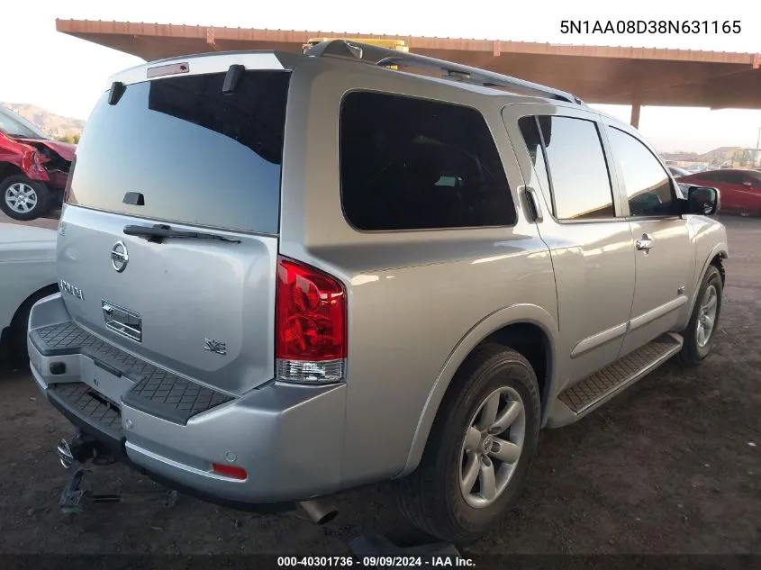 5N1AA08D38N631165 2008 Nissan Armada Se