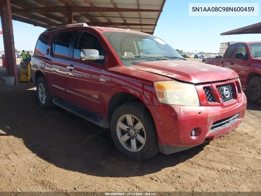 5N1AA08C98N600459 2008 Nissan Armada Se