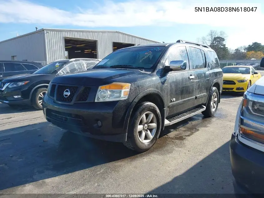 5N1BA08D38N618047 2008 Nissan Armada Se