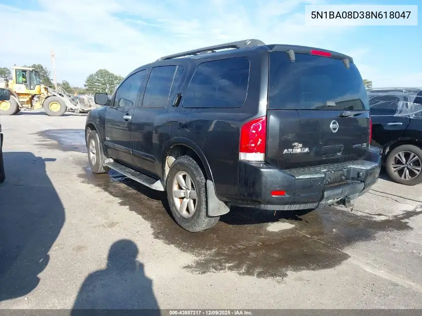 5N1BA08D38N618047 2008 Nissan Armada Se