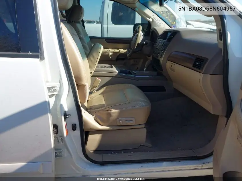 5N1BA08D58N604957 2008 Nissan Armada Le
