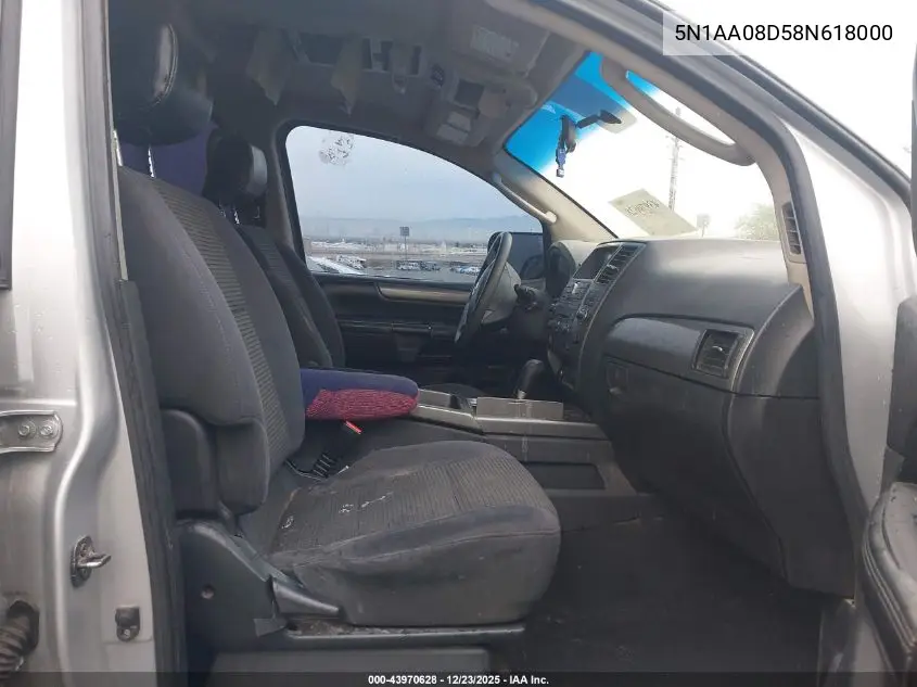 5N1AA08D58N618000 2008 Nissan Armada Se