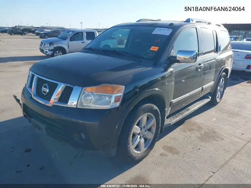5N1BA0NF6AN624064 2010 Nissan Armada Platinum