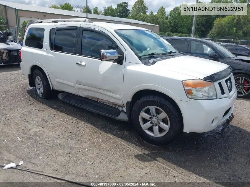 5N1BA0ND1BN622951 2011 Nissan Armada Sv/Sl/Platinum