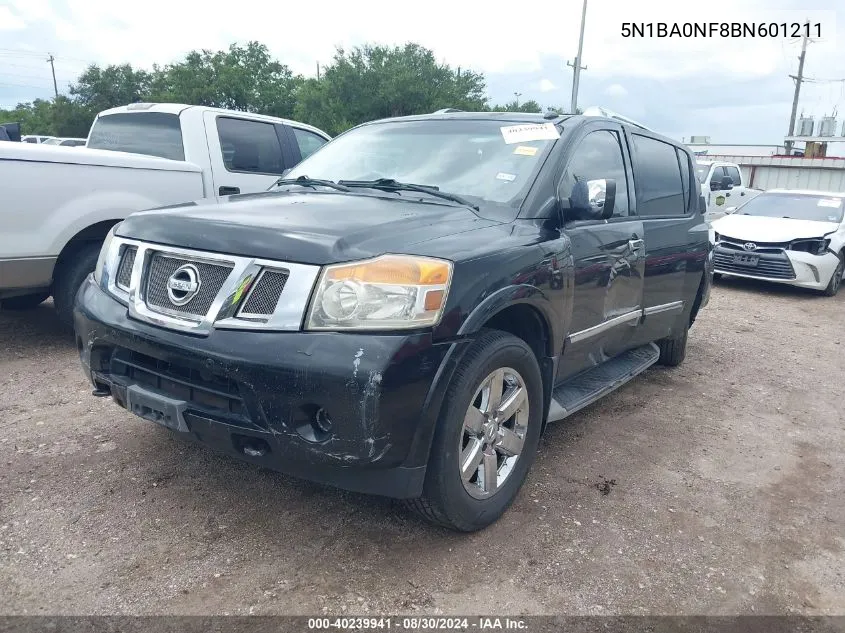 5N1BA0NF8BN601211 2011 Nissan Armada Platinum