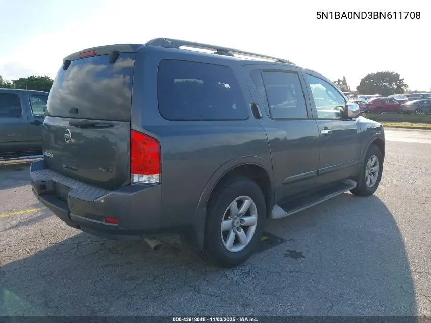 5N1BA0ND3BN611708 2011 Nissan Armada Sv