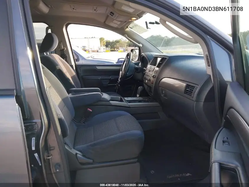 5N1BA0ND3BN611708 2011 Nissan Armada Sv