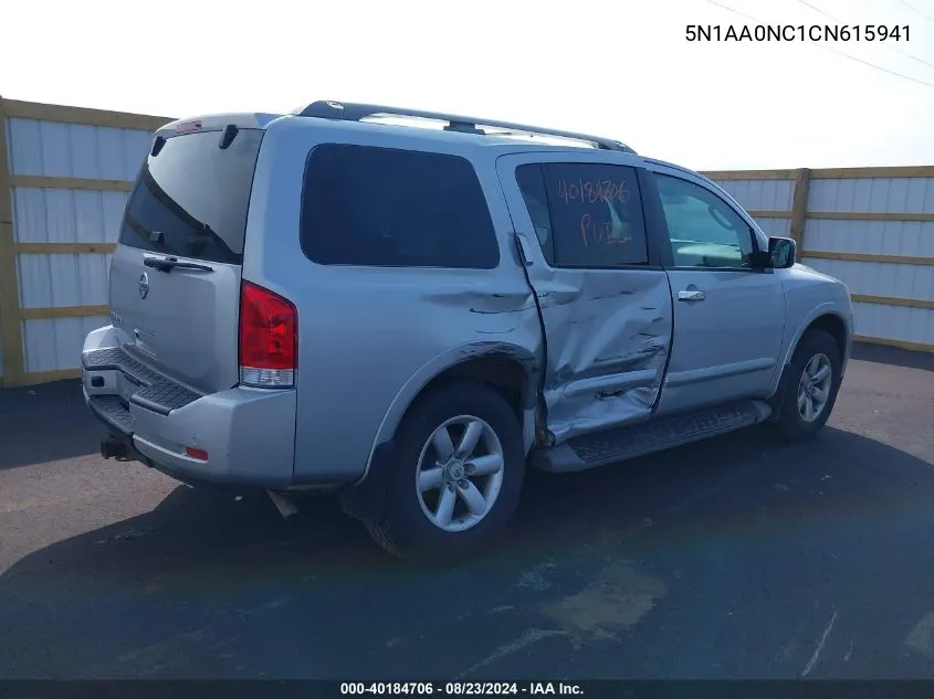 5N1AA0NC1CN615941 2012 Nissan Armada Sv