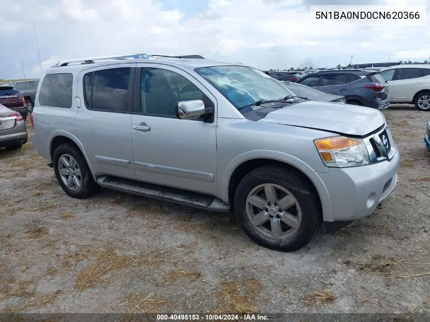 5N1BA0ND0CN620366 2012 Nissan Armada Platinum