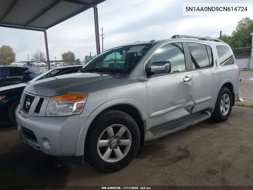 5N1AA0ND9CN614724 2012 Nissan Armada Sv