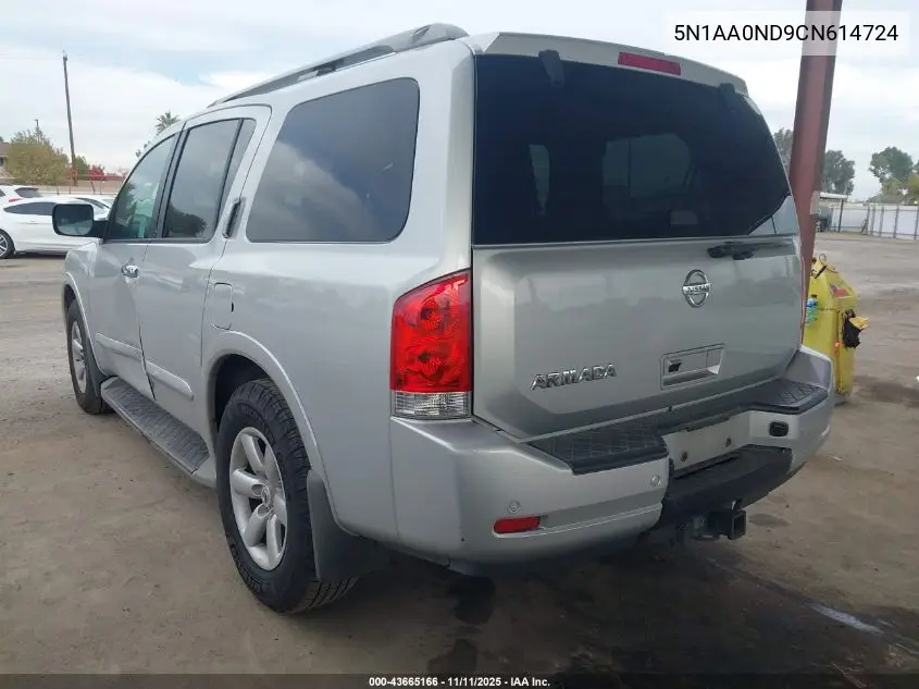 5N1AA0ND9CN614724 2012 Nissan Armada Sv