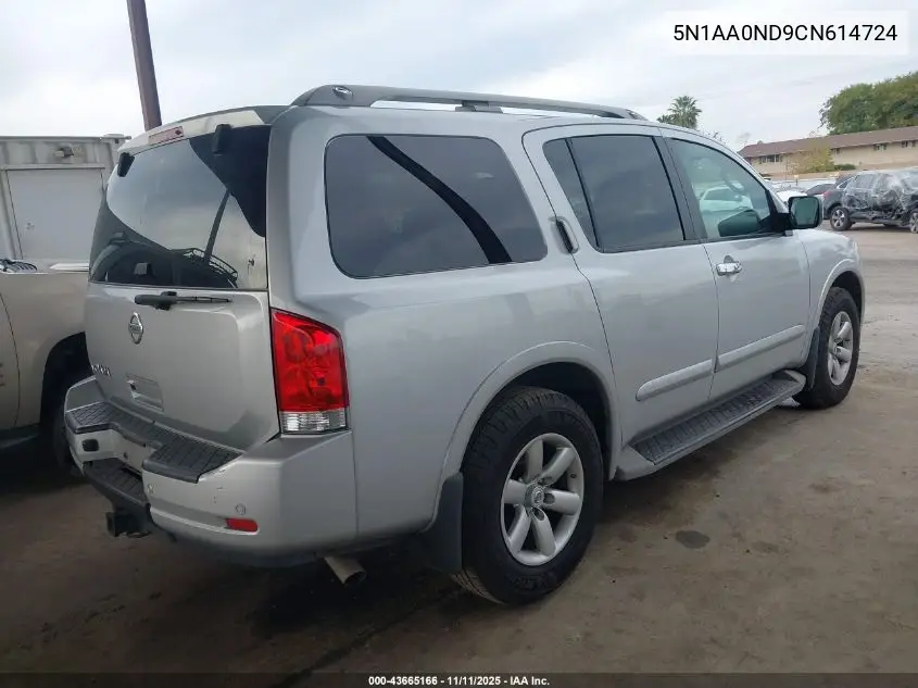5N1AA0ND9CN614724 2012 Nissan Armada Sv