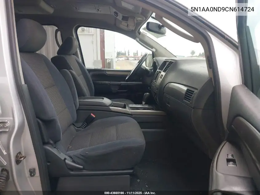 5N1AA0ND9CN614724 2012 Nissan Armada Sv