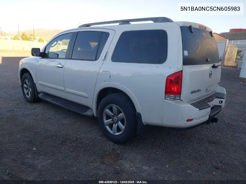 5N1BA0NC5CN605983 2012 Nissan Armada Sv