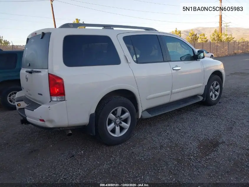 5N1BA0NC5CN605983 2012 Nissan Armada Sv