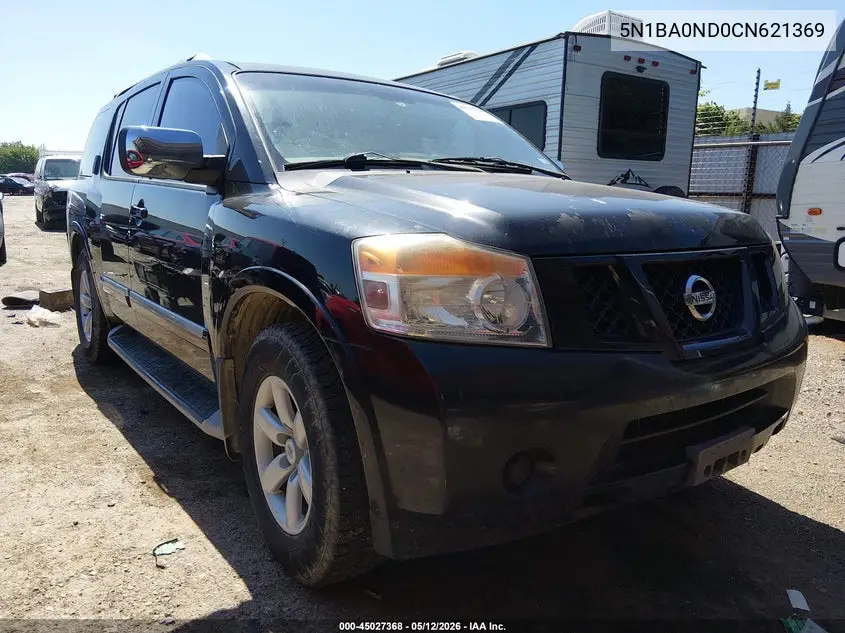 2012 Nissan Armada Sv VIN: 5N1BA0ND0CN621369 Lot: 45027368