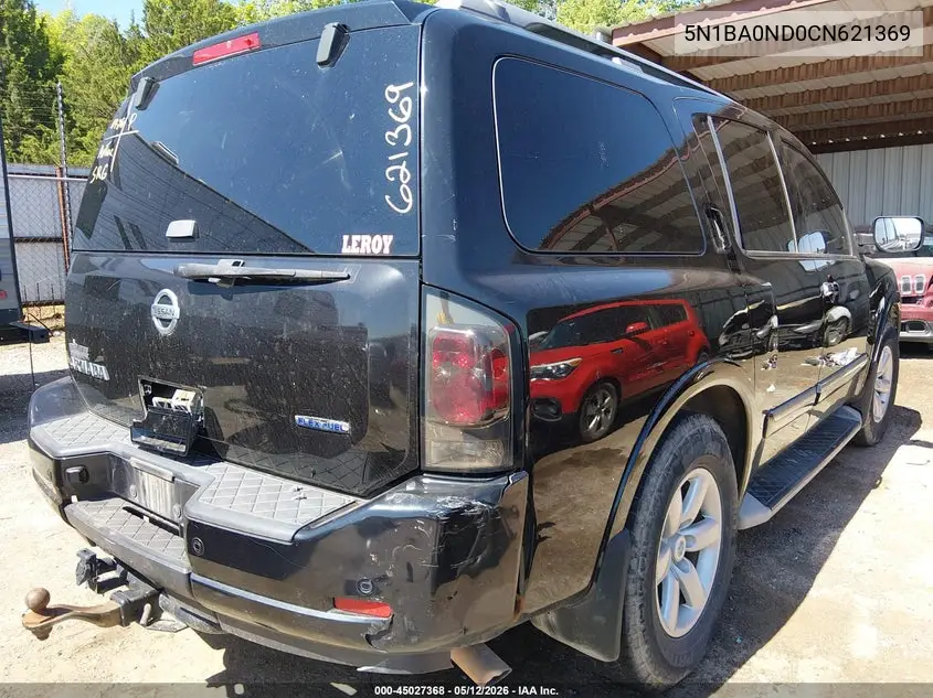 2012 Nissan Armada Sv VIN: 5N1BA0ND0CN621369 Lot: 45027368