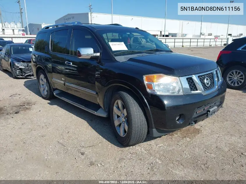 5N1BA0ND8DN611156 2013 Nissan Armada Sl