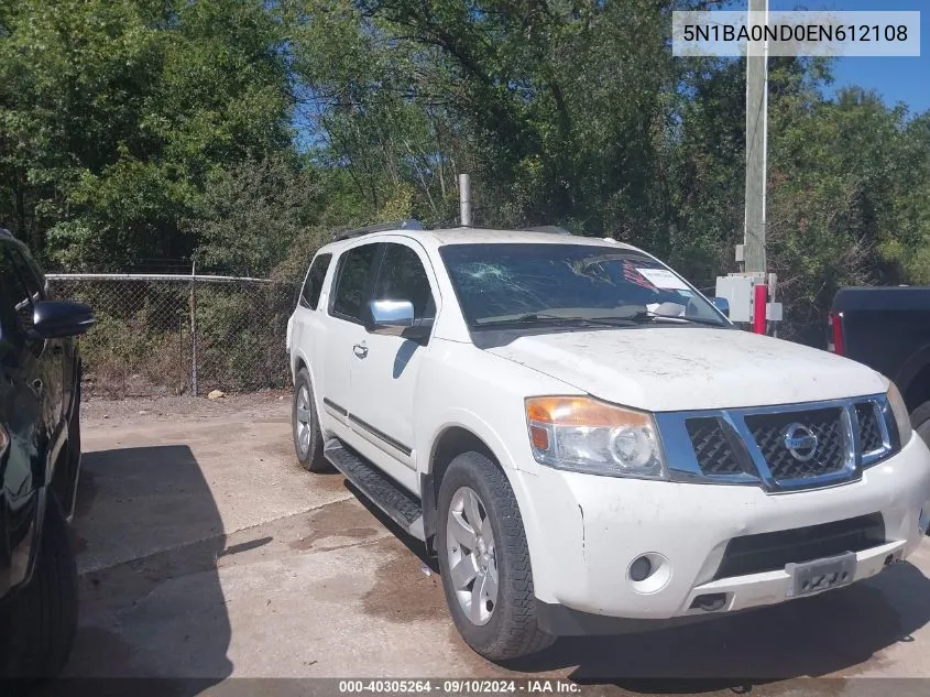 5N1BA0ND0EN612108 2014 Nissan Armada Sl