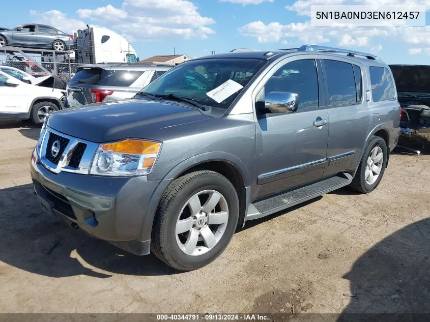 5N1BA0ND3EN612457 2014 Nissan Armada Sl