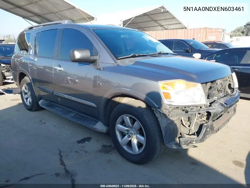 5N1AA0NDXEN603461 2014 Nissan Armada Sv