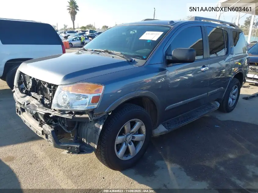 5N1AA0NDXEN603461 2014 Nissan Armada Sv