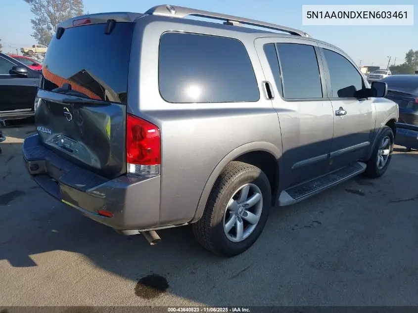 5N1AA0NDXEN603461 2014 Nissan Armada Sv