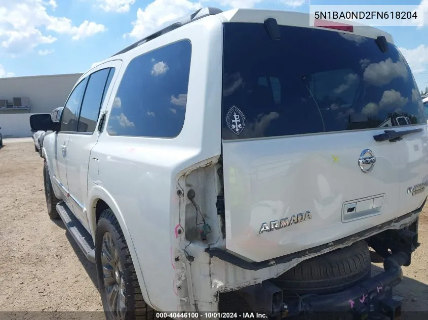 5N1BA0ND2FN618204 2015 Nissan Armada Sv/Sl/Platinum