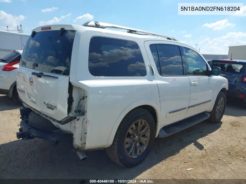 5N1BA0ND2FN618204 2015 Nissan Armada Sv/Sl/Platinum