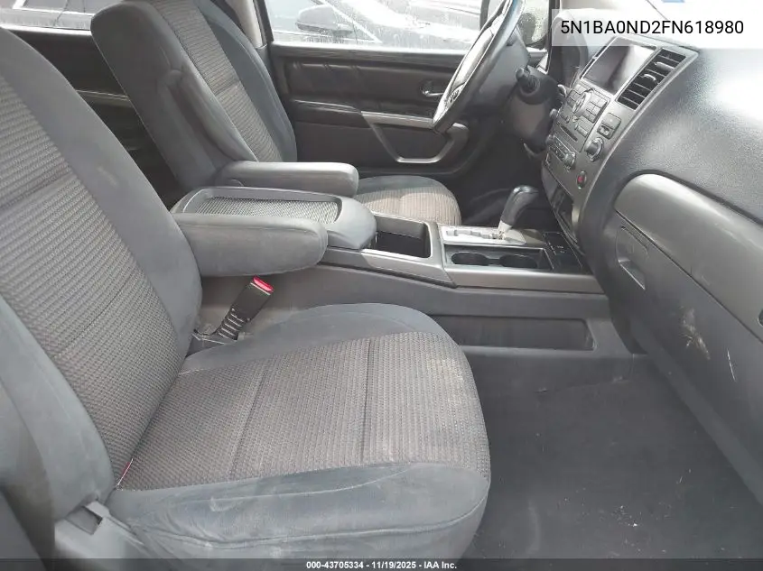 5N1BA0ND2FN618980 2015 Nissan Armada Sv