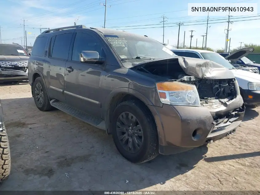 5N1BA0NF9FN610943 2015 Nissan Armada Platinum