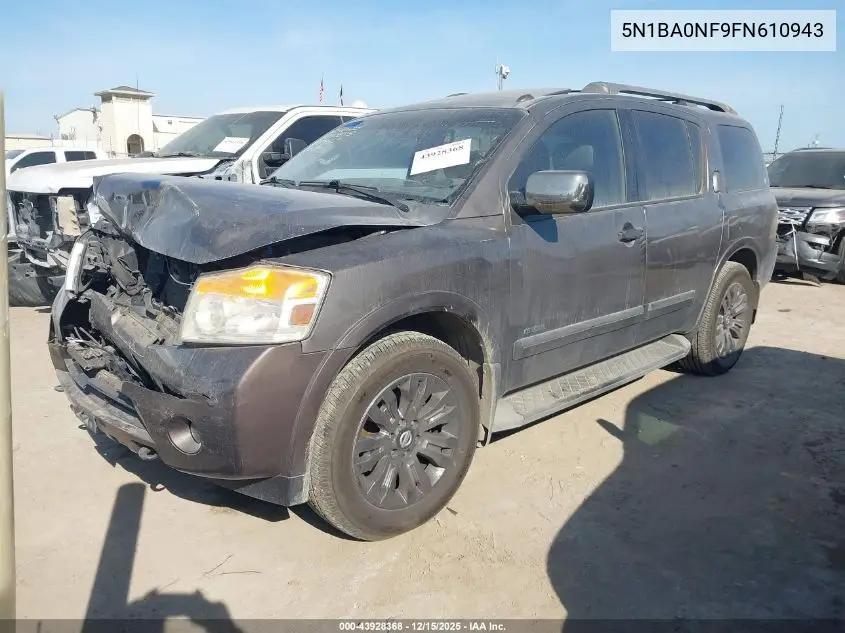 5N1BA0NF9FN610943 2015 Nissan Armada Platinum
