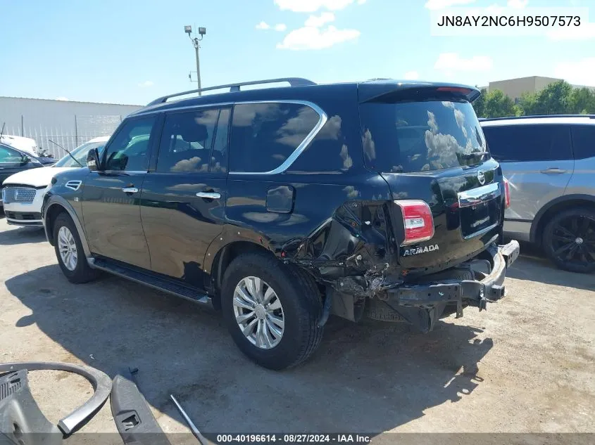 2017 Nissan Armada Sv VIN: JN8AY2NC6H9507573 Lot: 40196614