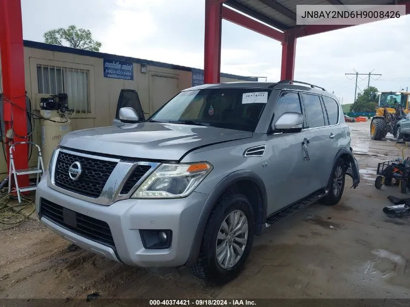 JN8AY2ND6H9008426 2017 Nissan Armada Sv