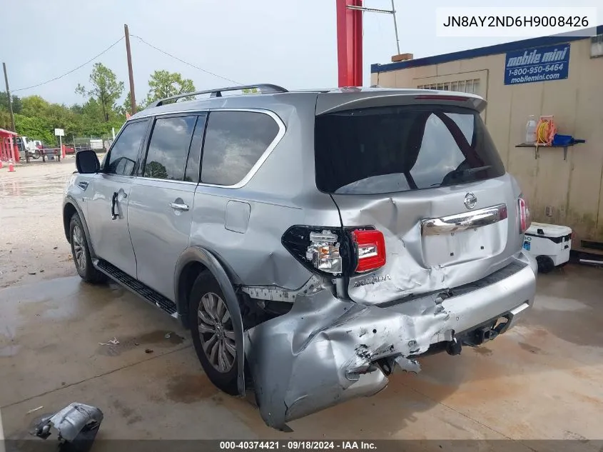 JN8AY2ND6H9008426 2017 Nissan Armada Sv