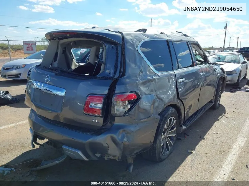 2018 Nissan Armada Sl VIN: JN8AY2ND2J9054650 Lot: 40151660