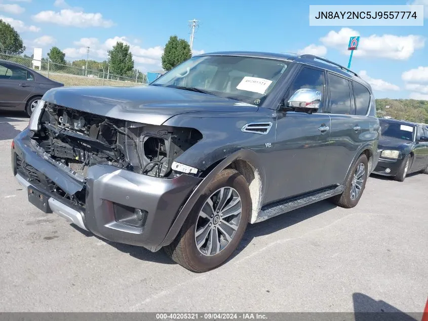 2018 Nissan Armada Sl VIN: JN8AY2NC5J9557774 Lot: 40205321