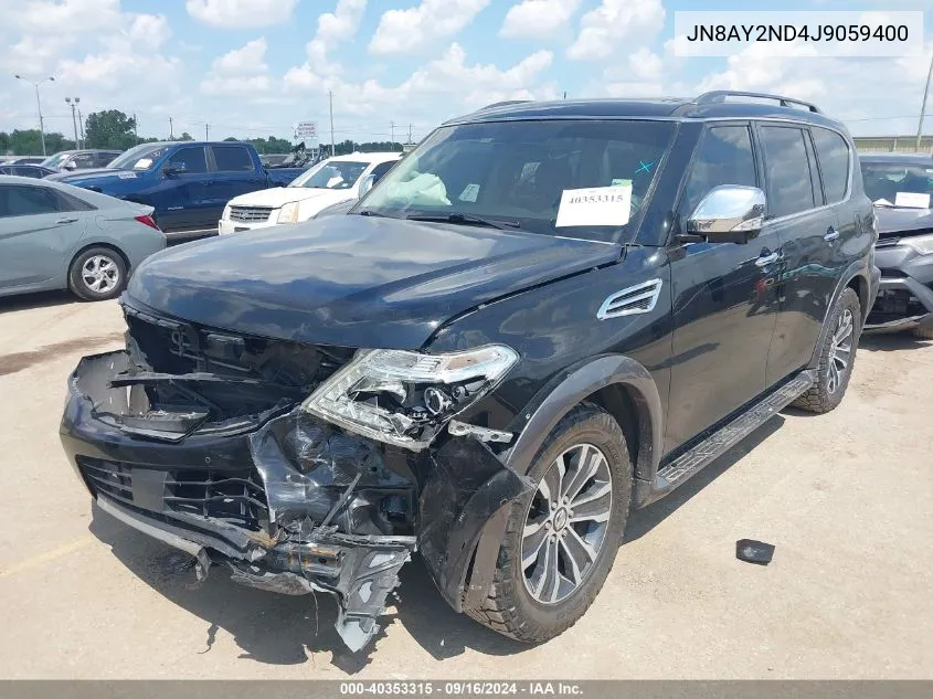 JN8AY2ND4J9059400 2018 Nissan Armada Sl