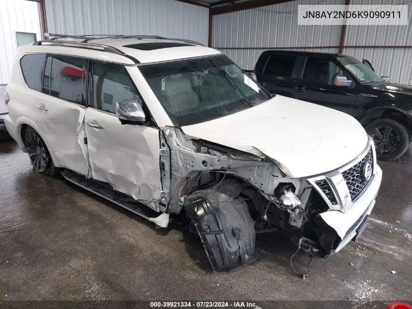 JN8AY2ND6K9090911 2019 Nissan Armada Platinum