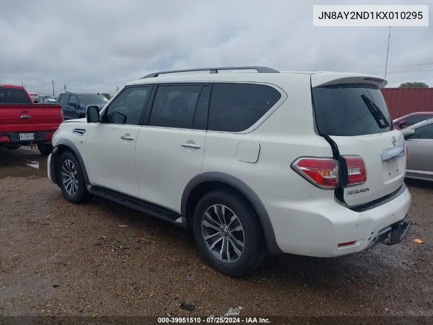 JN8AY2ND1KX010295 2019 Nissan Armada Sl