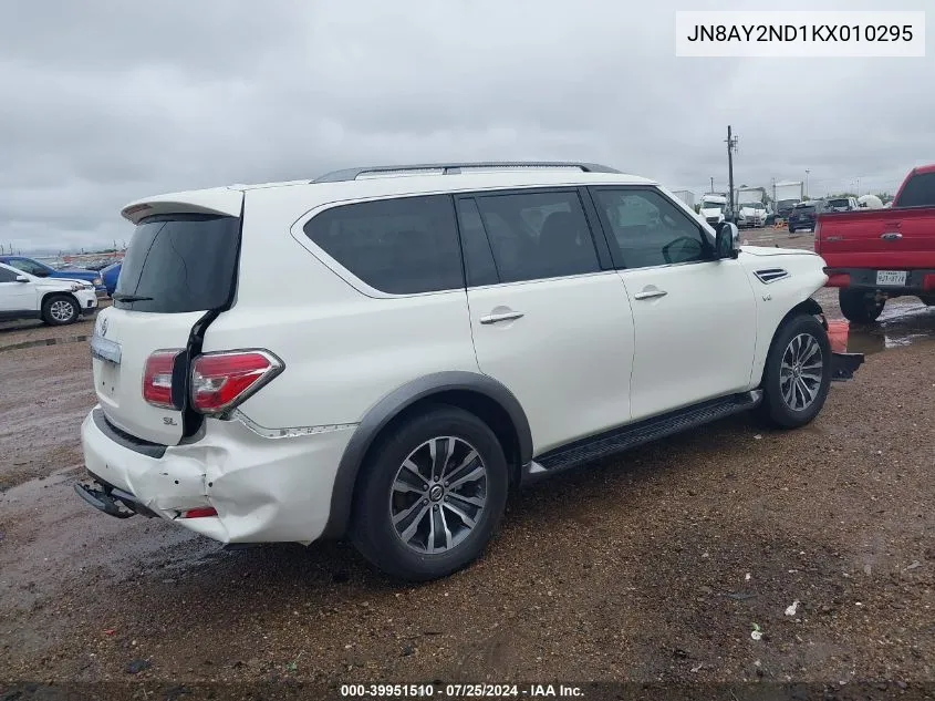 JN8AY2ND1KX010295 2019 Nissan Armada Sl