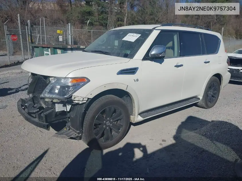 JN8AY2NE0K9757304 2019 Nissan Armada Platinum