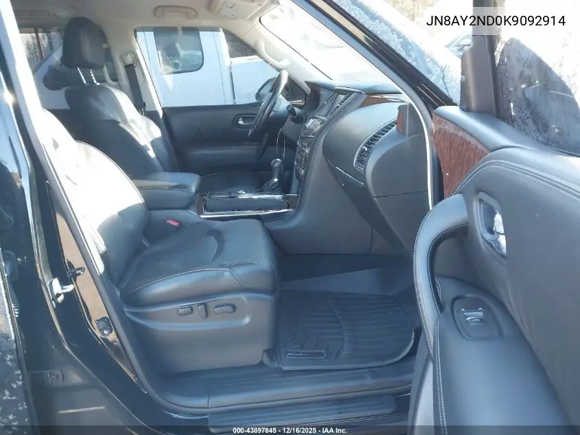 JN8AY2ND0K9092914 2019 Nissan Armada Sl