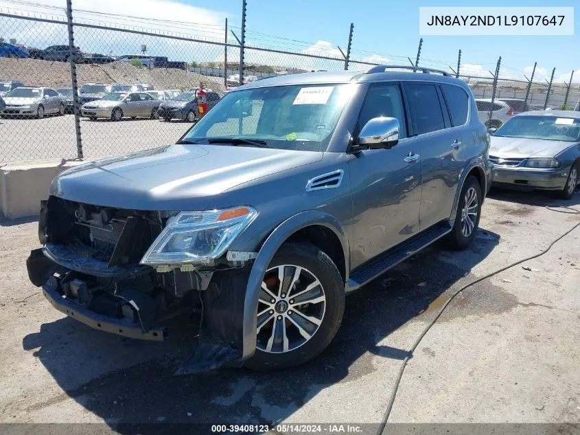 JN8AY2ND1L9107647 2020 Nissan Armada Sl 2Wd