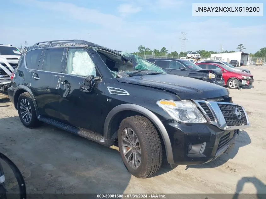 JN8AY2NCXLX519200 2020 Nissan Armada Sl 4Wd