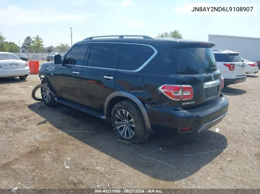 JN8AY2ND6L9108907 2020 Nissan Armada Sl 2Wd